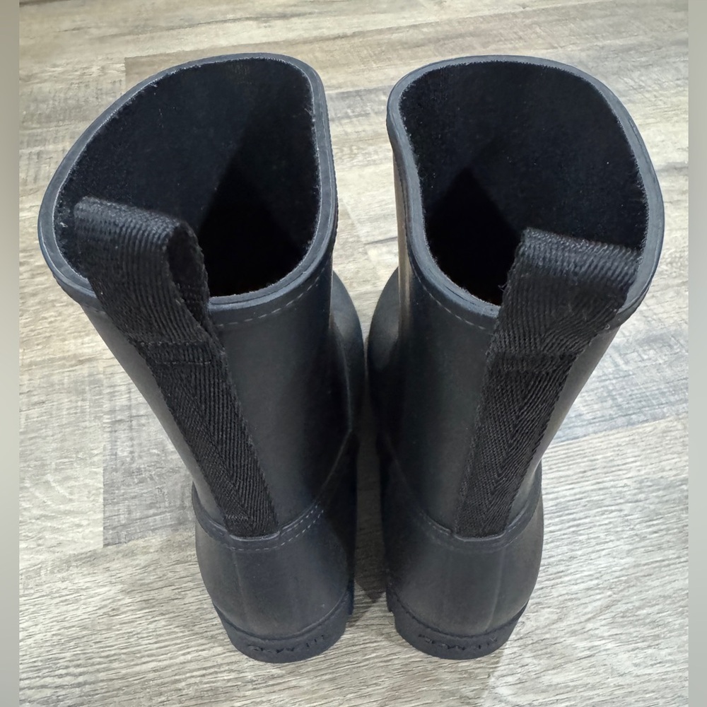 COACH Women's Ryder Rubber Pull On Lug Rain Booties- Black, Women’s Size 9 - Picture 5 of 9